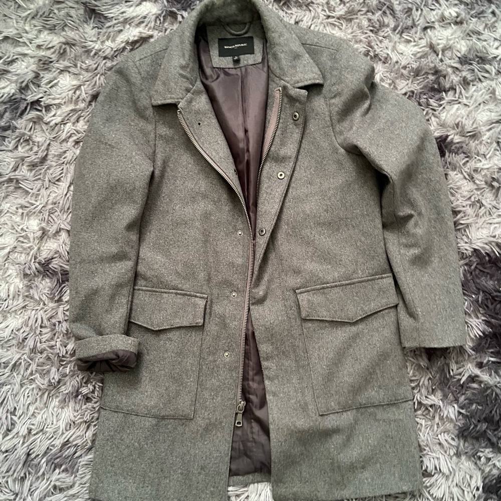 Banana Republic Gray Top Coat